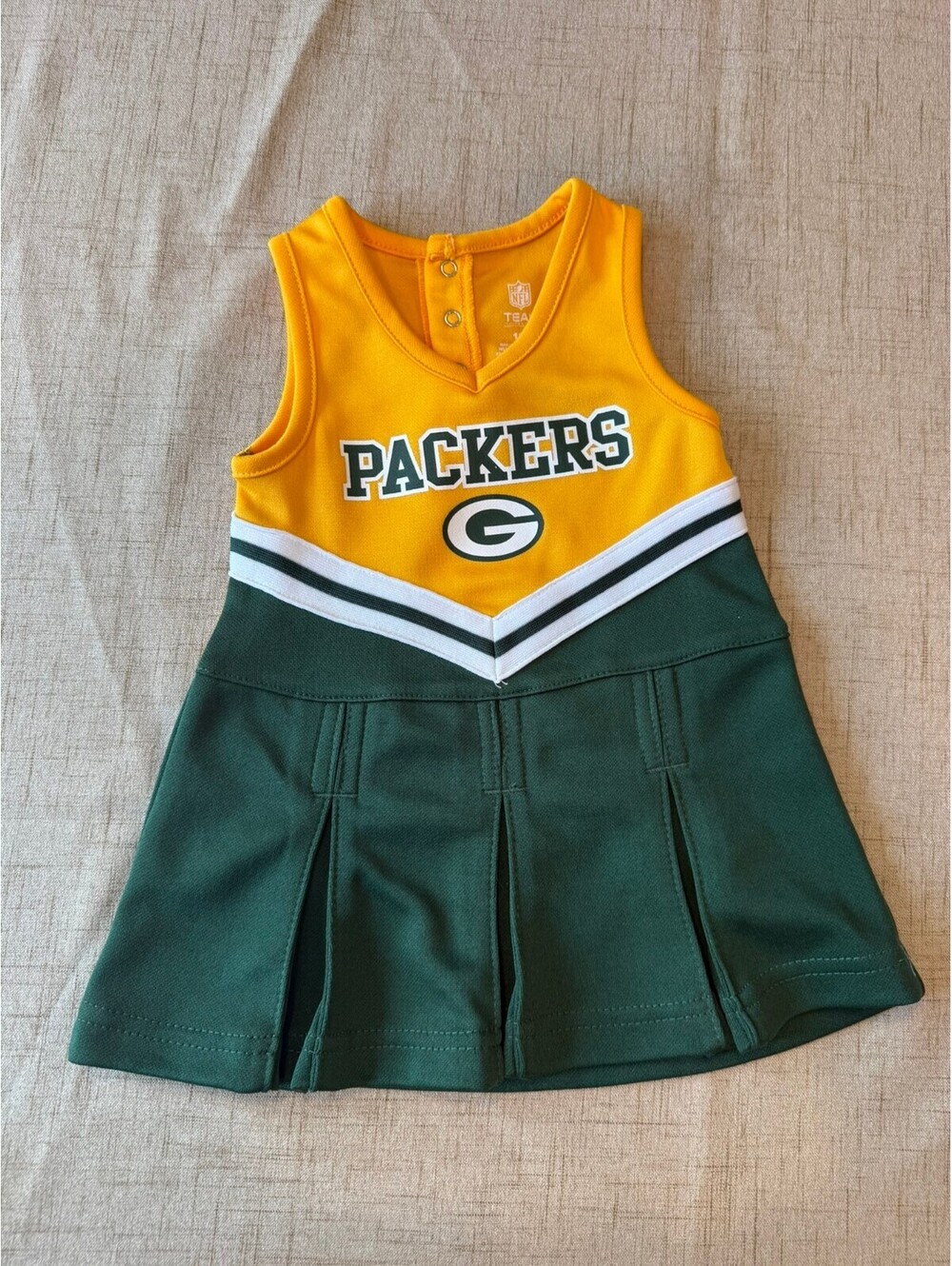 NFL Team Apparel Green Bay Packers Baby Girls Cheerleader Dress